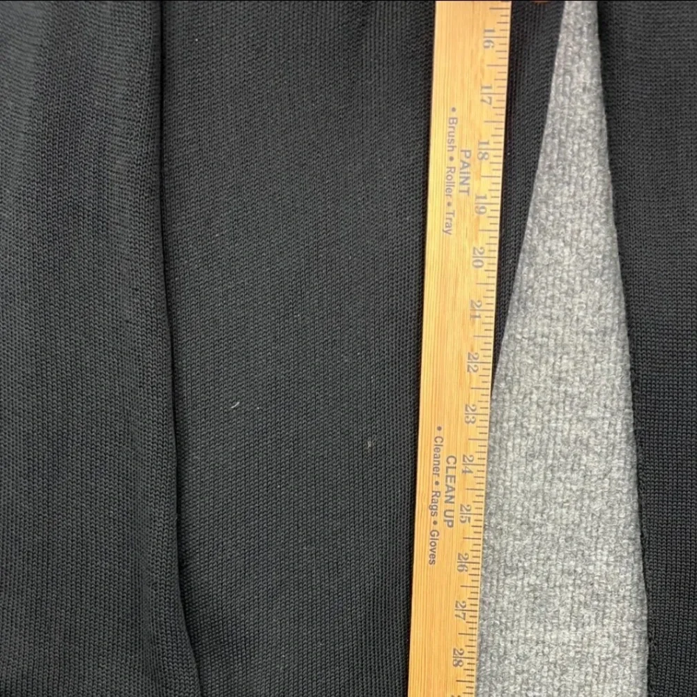 Lars Andersson Cardigan Women's 6 L Black Open Knit Long Sleeve Hooded, USA Made - Picture 8 of 8